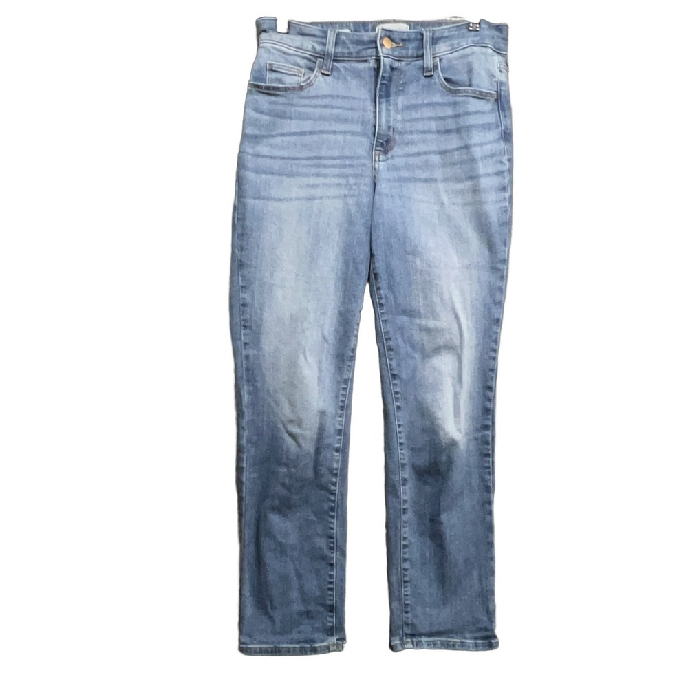 Universal Thread High Rise Slim Straight Jeans Women 6R Blue Stretch Denim